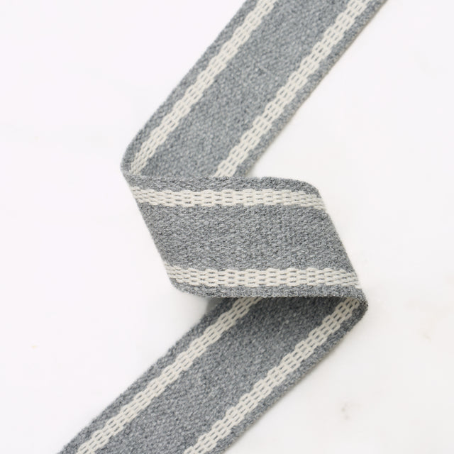 Schumacher 83671 SULLIVAN TAPE NARROW INDOOR/OUTDOOR in GREY
