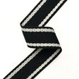 Schumacher 83674 SULLIVAN TAPE NARROW INDOOR/OUTDOOR in BLAC