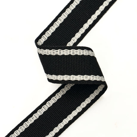 Schumacher 83674 SULLIVAN TAPE NARROW INDOOR/OUTDOOR in BLAC