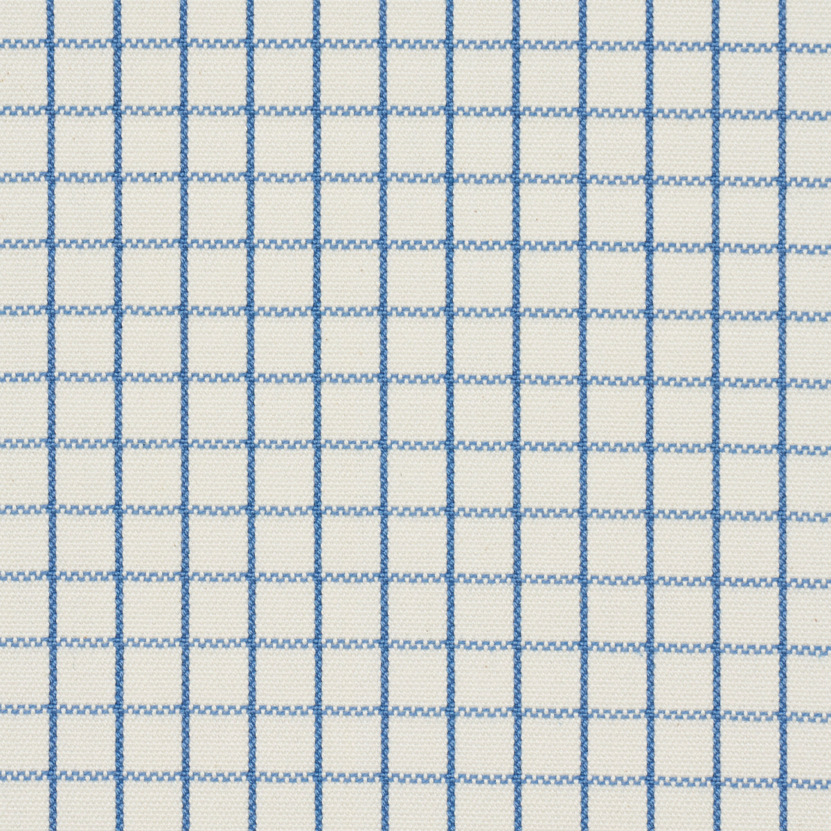 Schumacher Georgie Reversible Check Indigo Fabric