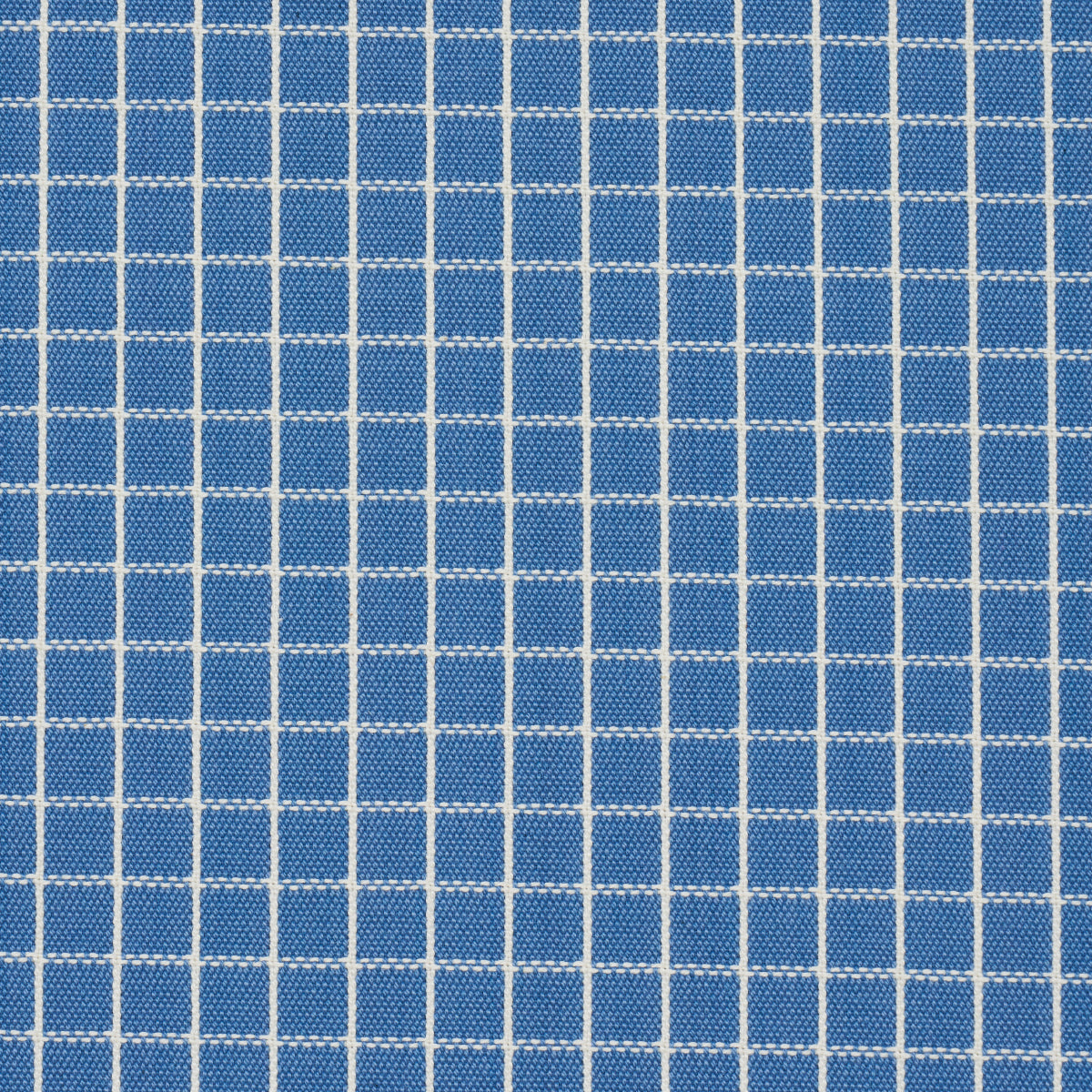 Schumacher Georgie Reversible Check Indigo Fabric