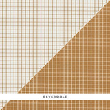 Schumacher Georgie Reversible Check Neutral Fabric