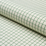 Schumacher Georgie Reversible Check Emerald Fabric