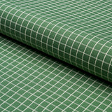 Schumacher Georgie Reversible Check Emerald Fabric