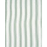 Schumacher Birdie Ticking Stripe Leaf Green Fabric