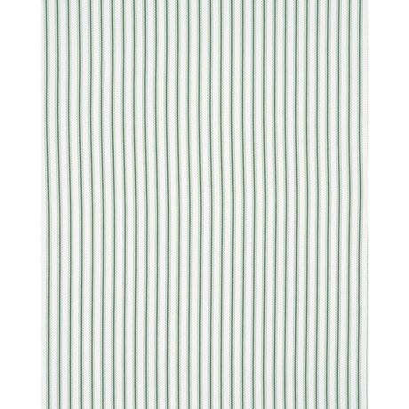 Schumacher Birdie Ticking Stripe Leaf Green Fabric