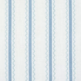 Schumacher Birdie Ticking Stripe China Blue Fabric