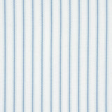 Schumacher Birdie Ticking Stripe China Blue Fabric