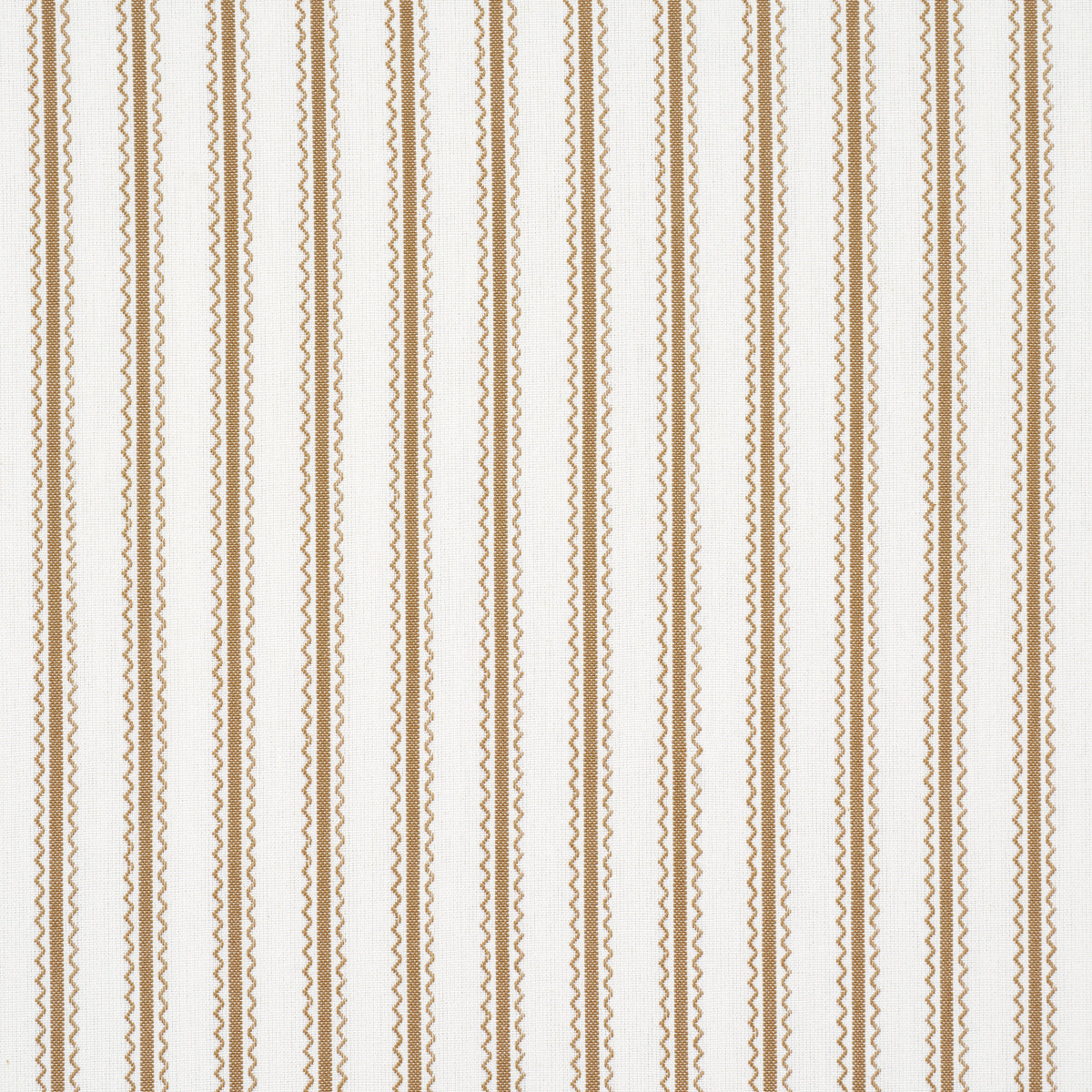 Schumacher Birdie Ticking Stripe Neutral Fabric