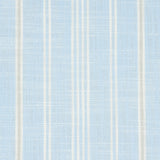 Schumacher Lucy Stripe Light Blue Fabric - Eade's Wallpaper