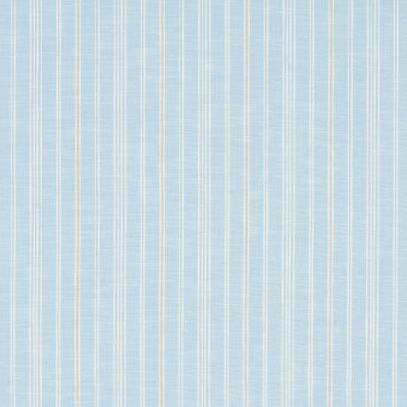 Schumacher Lucy Stripe Light Blue Fabric - Eade's Wallpaper