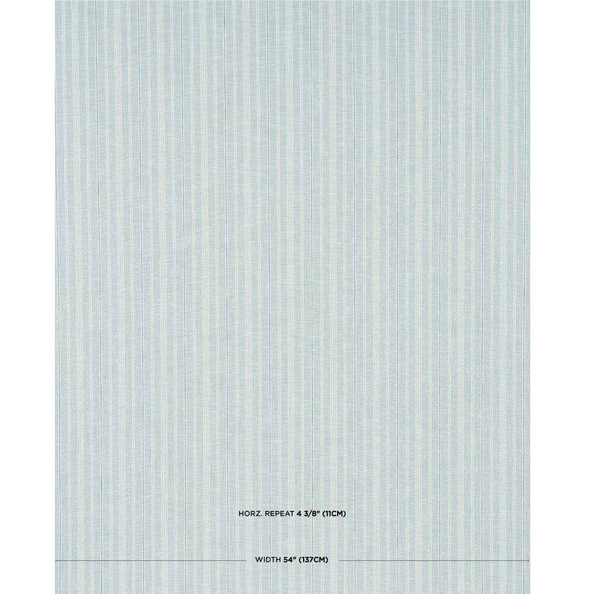 Schumacher Lucy Stripe China Blue Fabric - Eade's Wallpaper