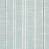 Schumacher Lucy Stripe China Blue Fabric - Eade's Wallpaper