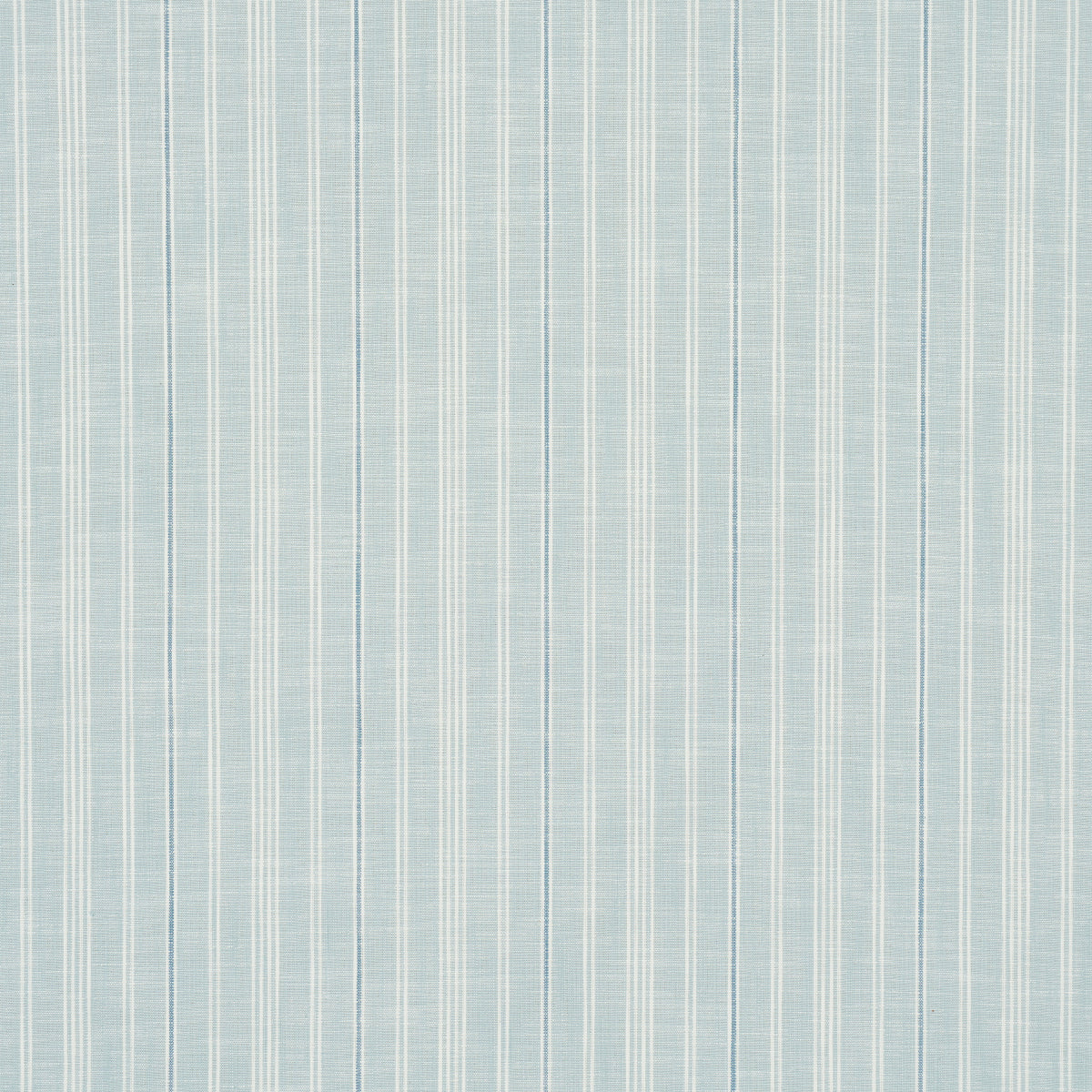 Schumacher Lucy Stripe China Blue Fabric - Eade's Wallpaper