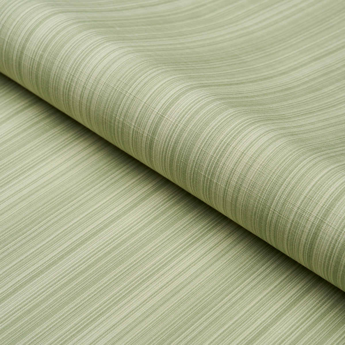 Schumacher Gracie Solid Strié Leaf Green Fabric