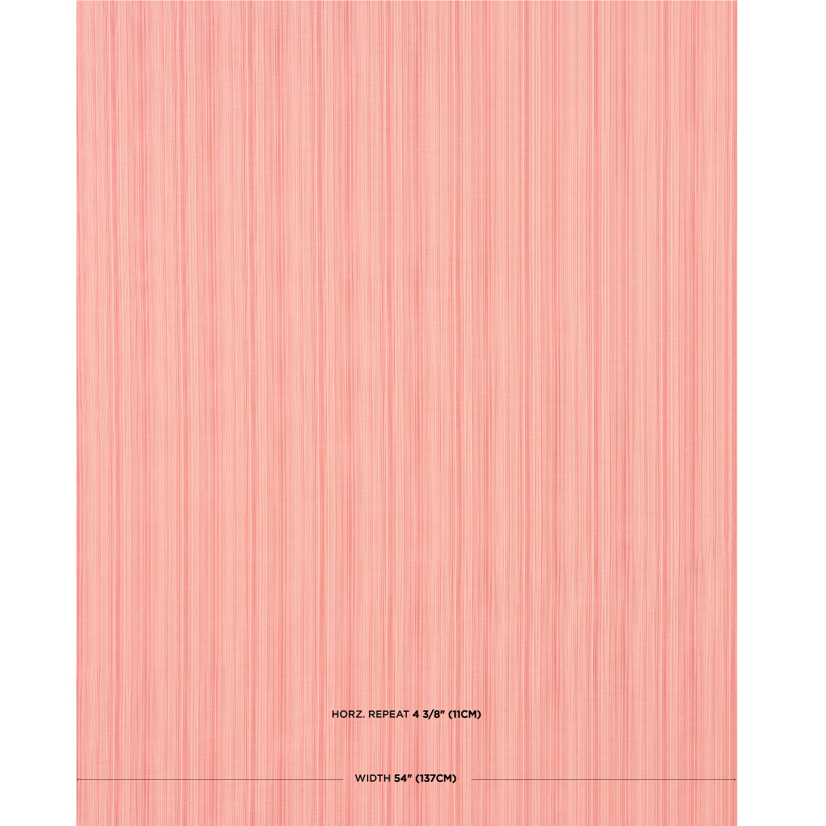 Schumacher Gracie Solid Strié Faded Red Fabric