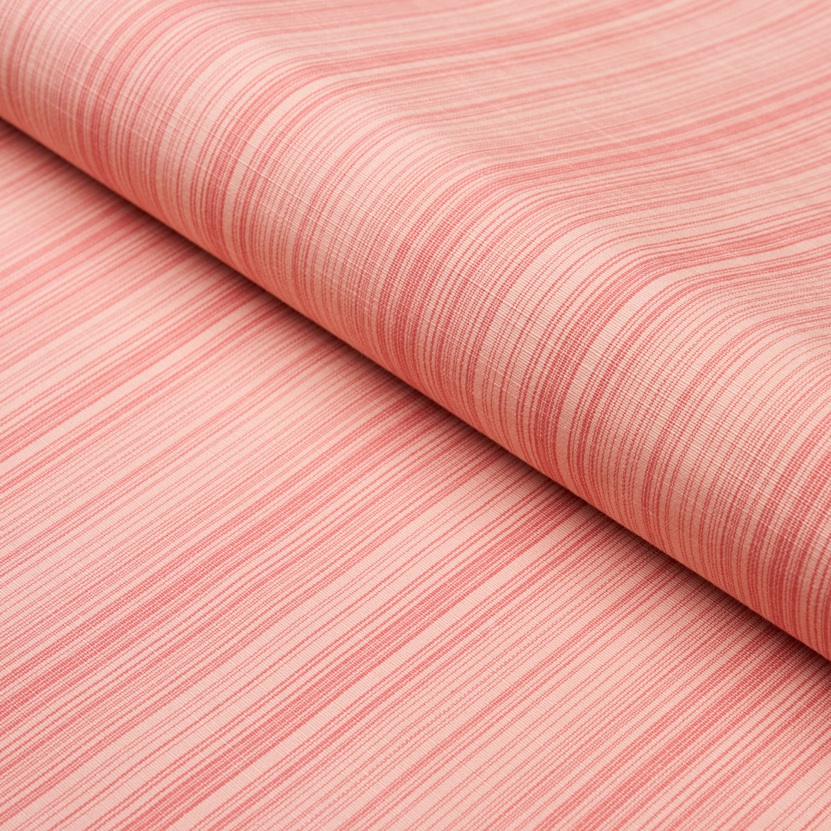 Schumacher Gracie Solid Strié Faded Red Fabric
