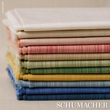 Schumacher Gracie Solid Strié China Blue Fabric