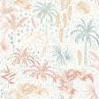Veer Decor Etched Tropic Orange Peel and Stick Wallpaper 837
