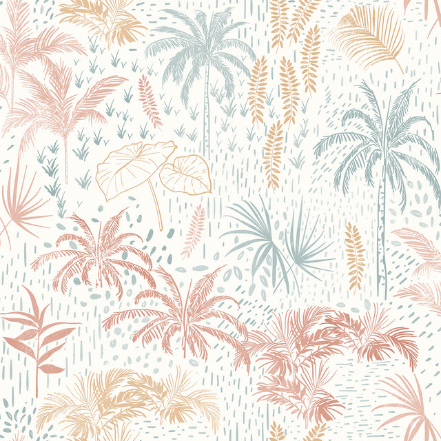 Veer Decor Etched Tropic Orange Peel and Stick Wallpaper 837