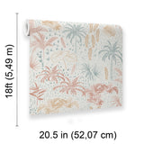 Veer Decor Etched Tropic Orange Peel and Stick Wallpaper 837