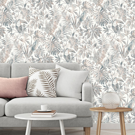 Veer Decor Birdsong Tropic Beige Peel & Stick Wallpaper 8375