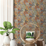 Veer Decor Jungle Canopy Gold Peel & Stick Wallpaper 8375-AC