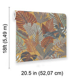 Veer Decor Jungle Canopy Gold Peel & Stick Wallpaper 8375-AC