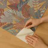 Veer Decor Jungle Canopy Gold Peel & Stick Wallpaper 8375-AC