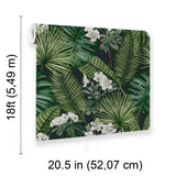 Veer Decor Island Eden Black Peel & Stick Wallpaper 8375-AD2