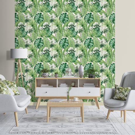 Veer Decor Island Eden Cream Peel & Stick Wallpaper 8375-AD4