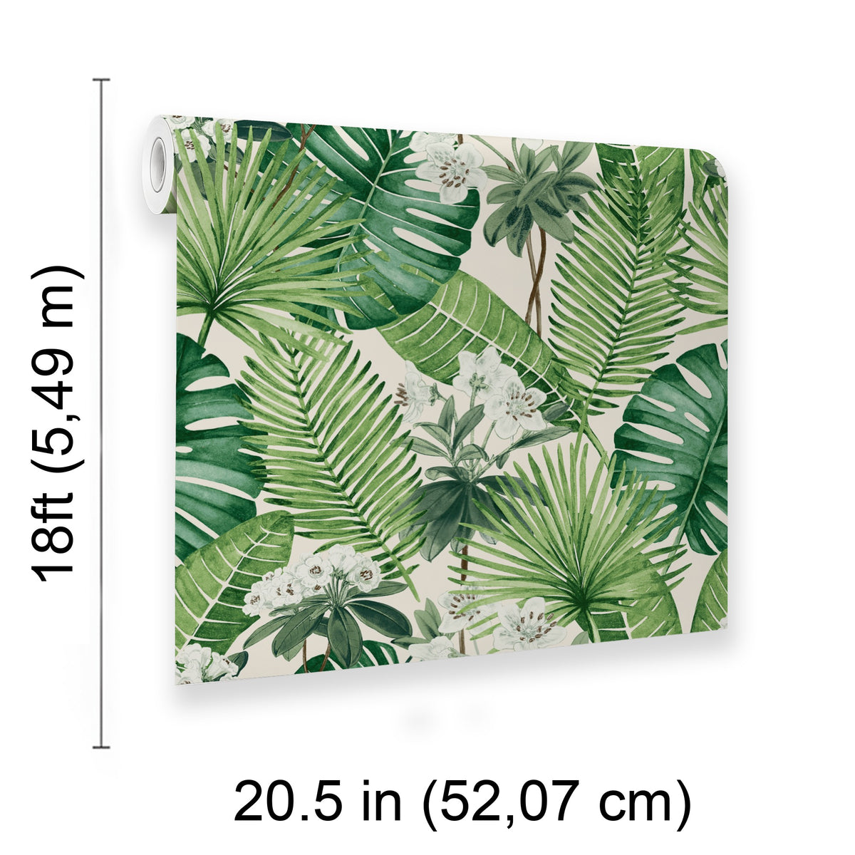 Veer Decor Island Eden Cream Peel & Stick Wallpaper 8375-AD4
