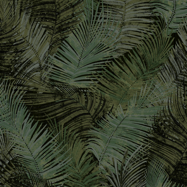 Veer Decor Palm Haven Olive Peel & Stick Wallpaper 8375-AE2