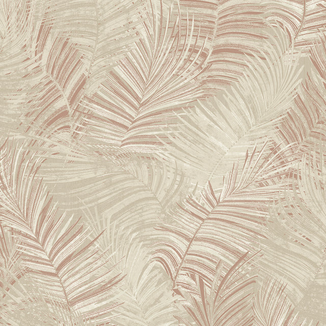 Veer Decor Palm Haven Terracotta Peel & Stick Wallpaper 8375