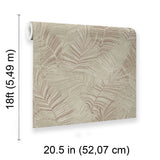 Veer Decor Palm Haven Terracotta Peel & Stick Wallpaper 8375