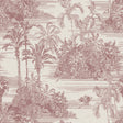 Veer Decor Tropic Archive Toile Red Peel & Stick Wallpaper 8