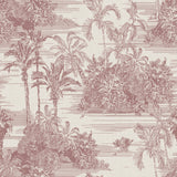 Veer Decor Tropic Archive Toile Red Peel & Stick Wallpaper 8