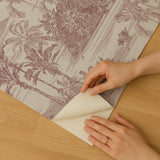 Veer Decor Tropic Archive Toile Red Peel & Stick Wallpaper 8