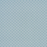 Schumacher Maggie Lattice China Blue Fabric - Eade's Wallpaper