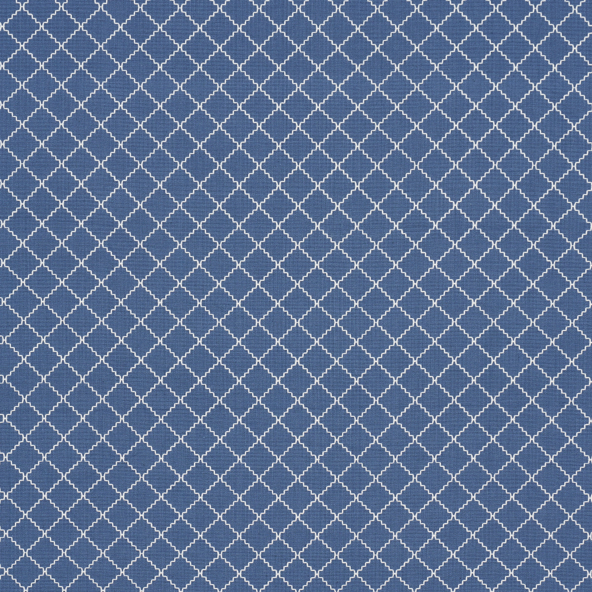 Schumacher Maggie Lattice Cobalt Fabric - Eade's Wallpaper