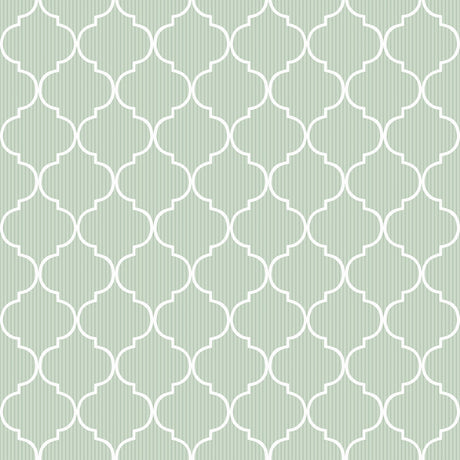 Galerie Blooming Garden Stripe Green Wallpaper 8378