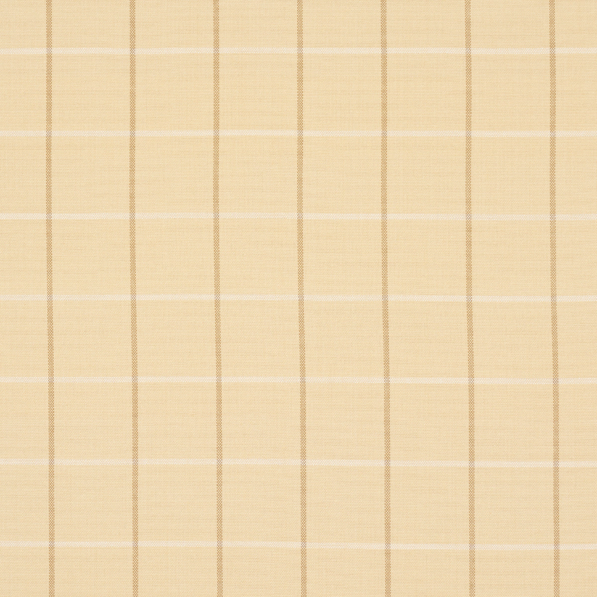 Schumacher Frannie Windowpane Camel Fabric