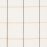 Schumacher Frannie Windowpane Neutral Fabric