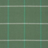 Schumacher Frannie Windowpane Green Fabric