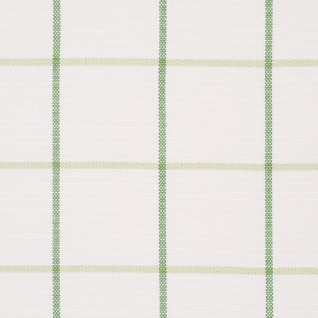 Schumacher 83786 FRANNIE WINDOWPANE in LEAF GREEN Fabric - M