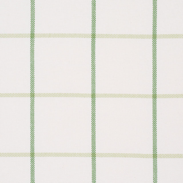 Schumacher 83786 FRANNIE WINDOWPANE in LEAF GREEN Fabric - M