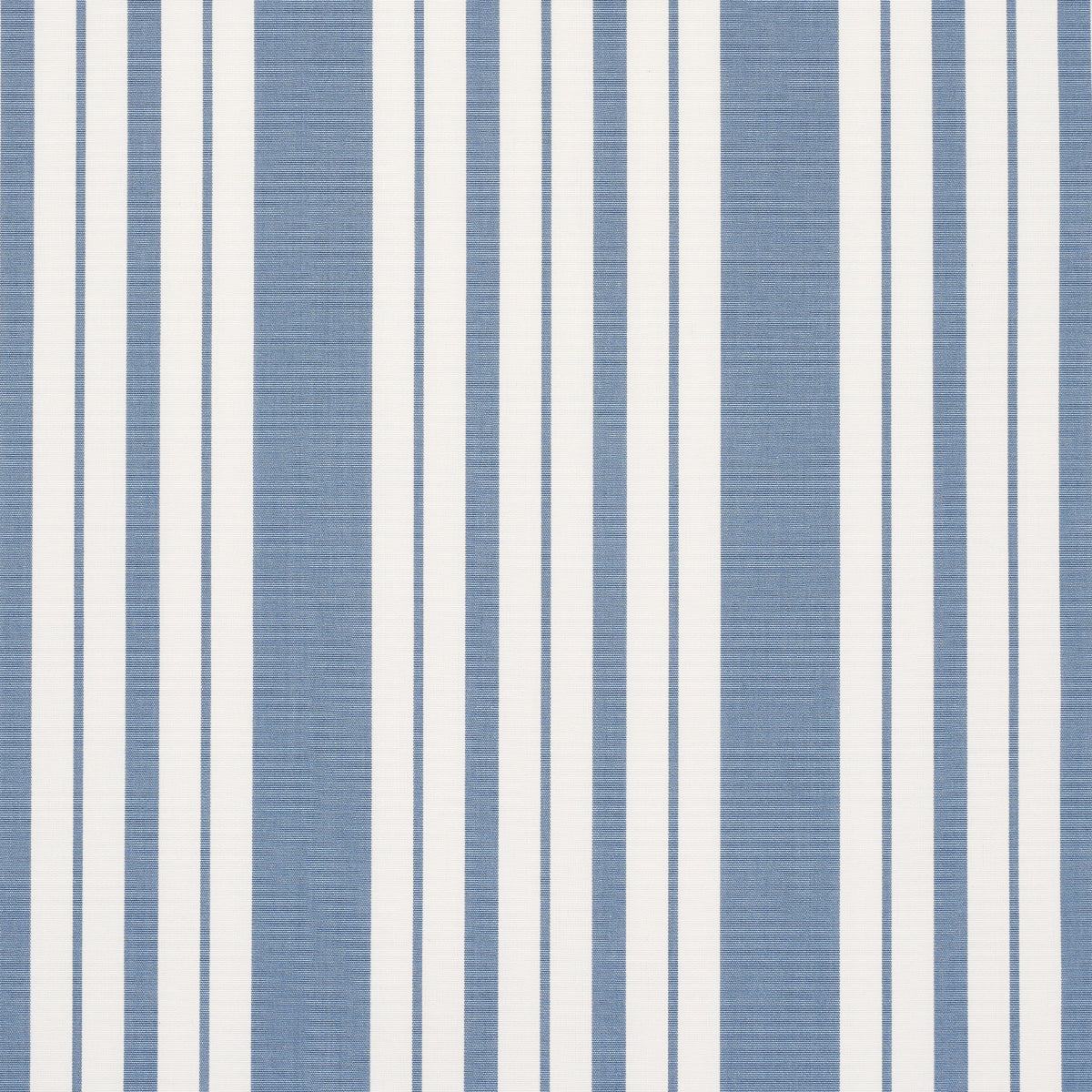 Schumacher Markie Stripe Cobalt Fabric - Eade's Wallpaper