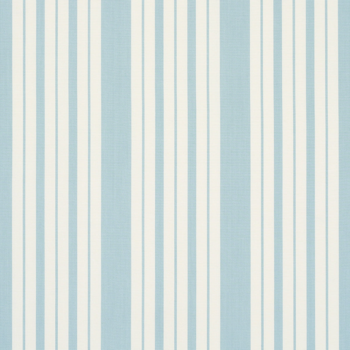 Schumacher Markie Stripe China Blue Fabric - Eade's Wallpaper
