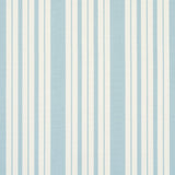 Schumacher Markie Stripe China Blue Fabric - Eade's Wallpaper