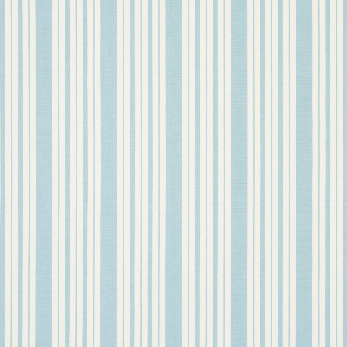 Schumacher Markie Stripe China Blue Fabric - Eade's Wallpaper